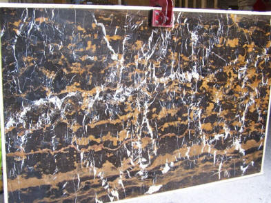 black and gold marble